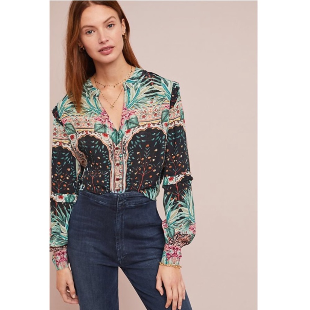 🦄RARE NWT Anthropologie Archway Buttondown XS